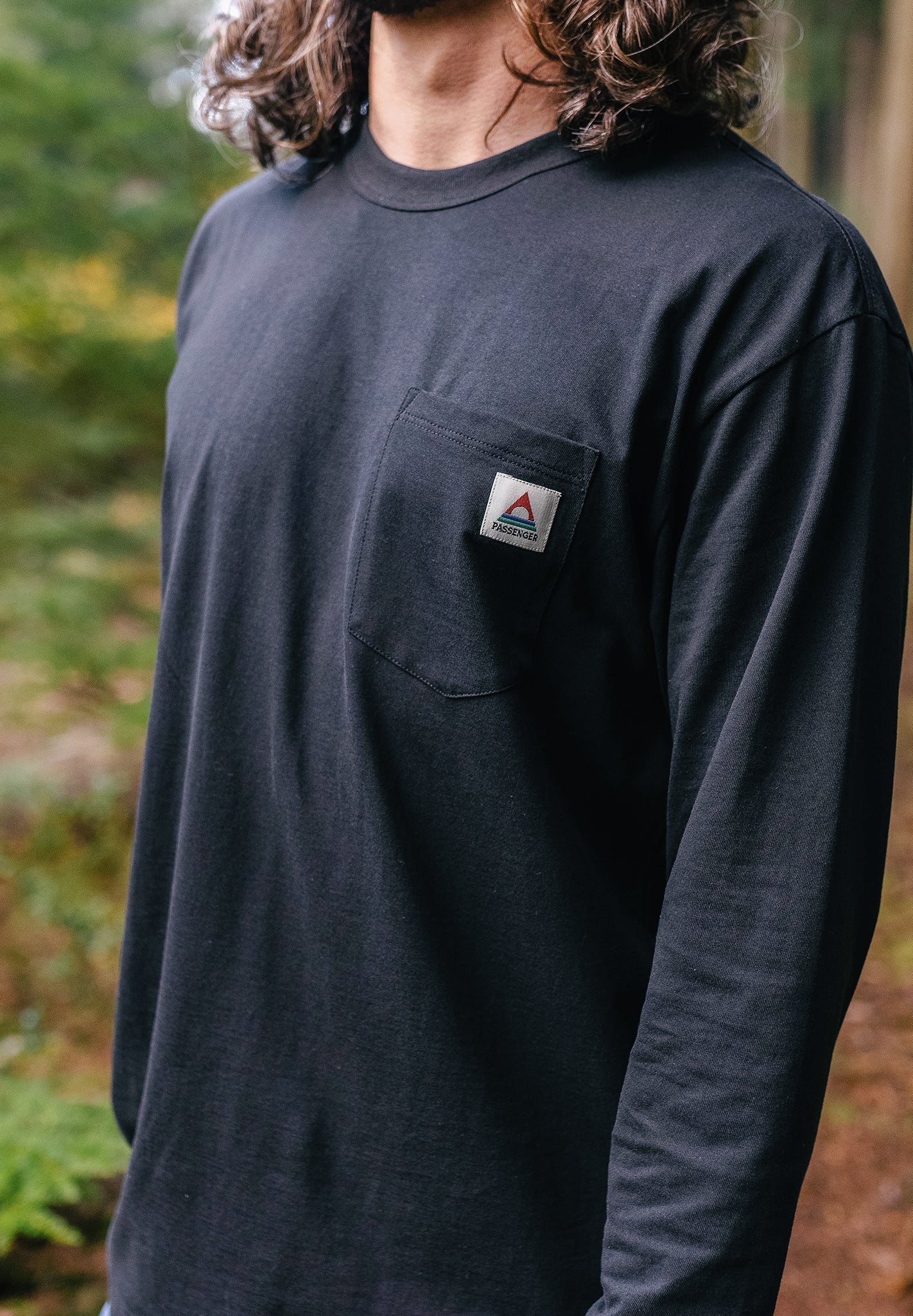 PASSENGER - Heritage Recycled Relaxed Fit LS T-Shirt - Black - BACKYARD