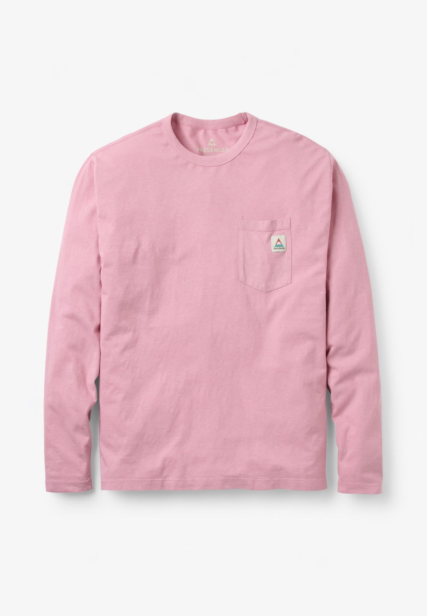 PASSENGER - Heritage Recycled Relaxed Fit LS T-Shirt - Pink Haze - BACKYARD