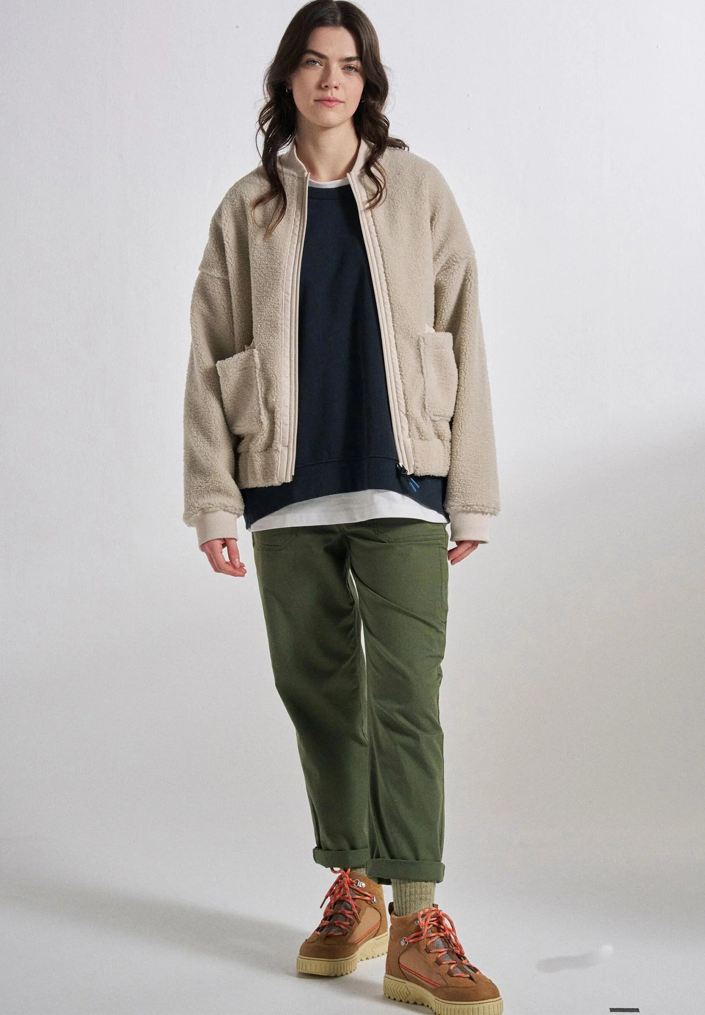 PASSENGER - Lucia Recycled Sherpa Fleece - Vintage White - BACKYARD