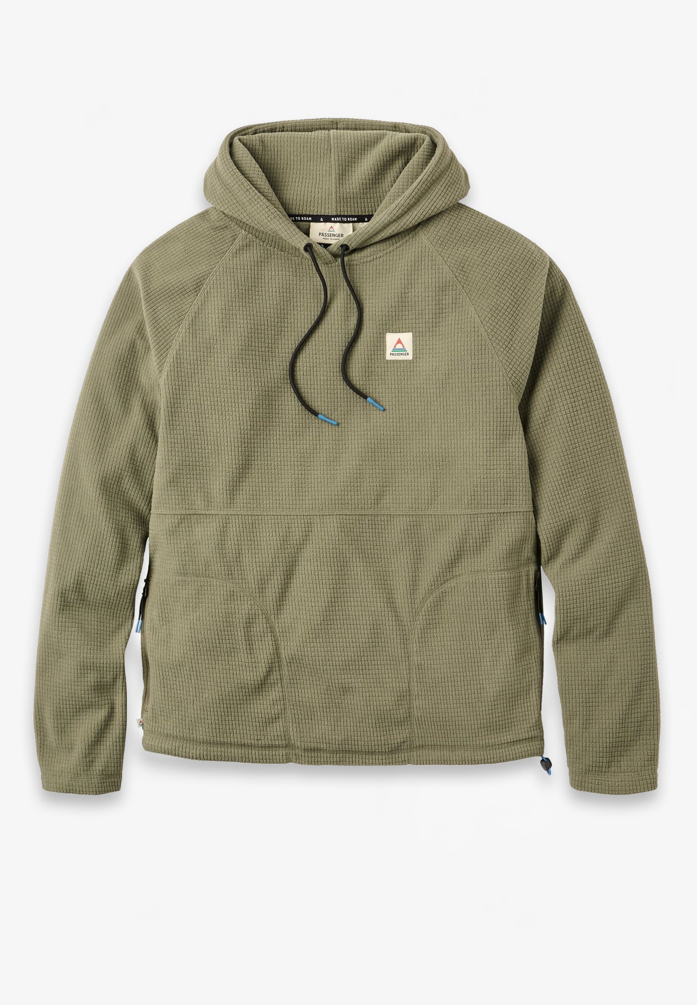 Point Grid Recycled Fleece Hoodie