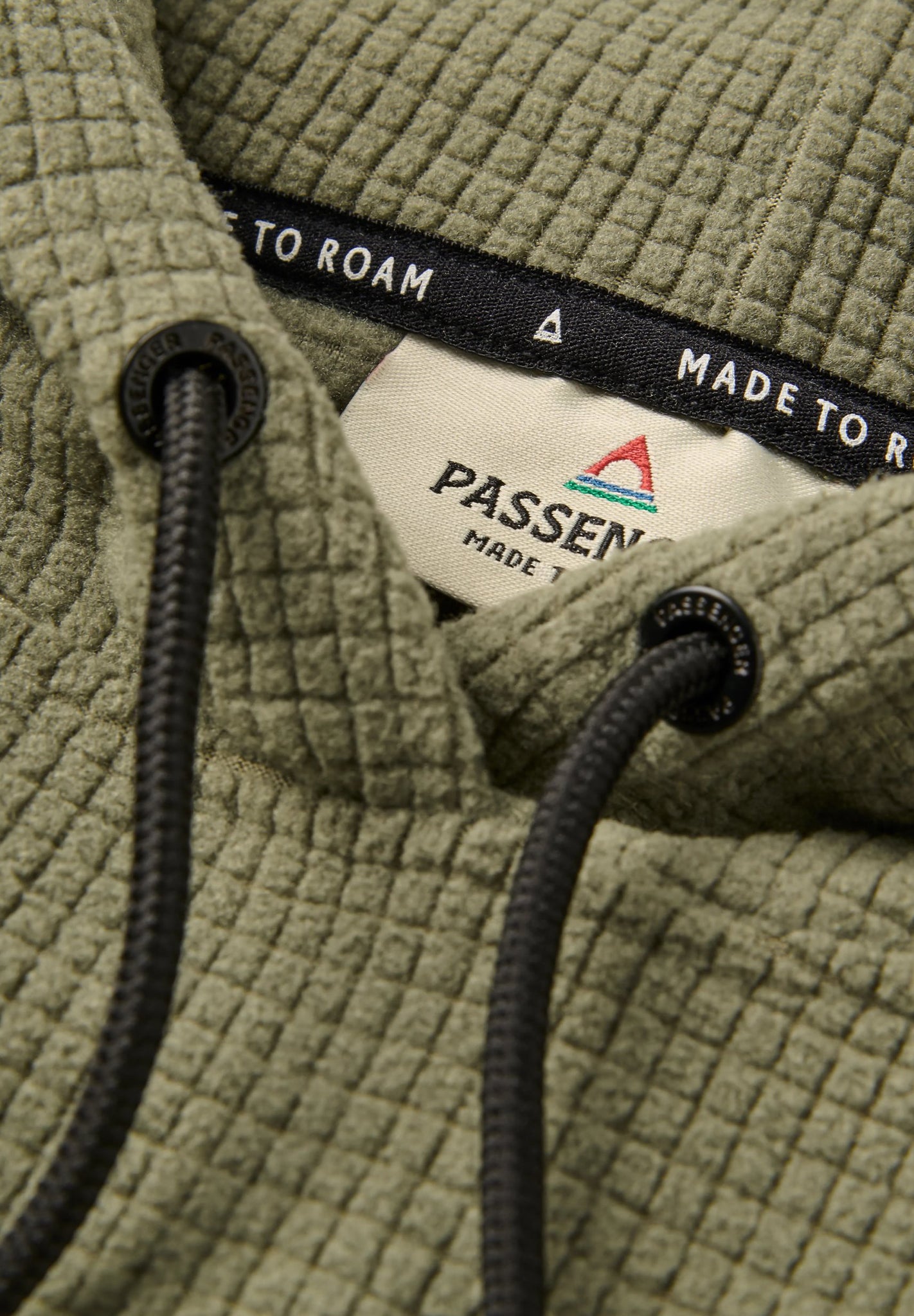 Point Grid Recycled Fleece Hoodie