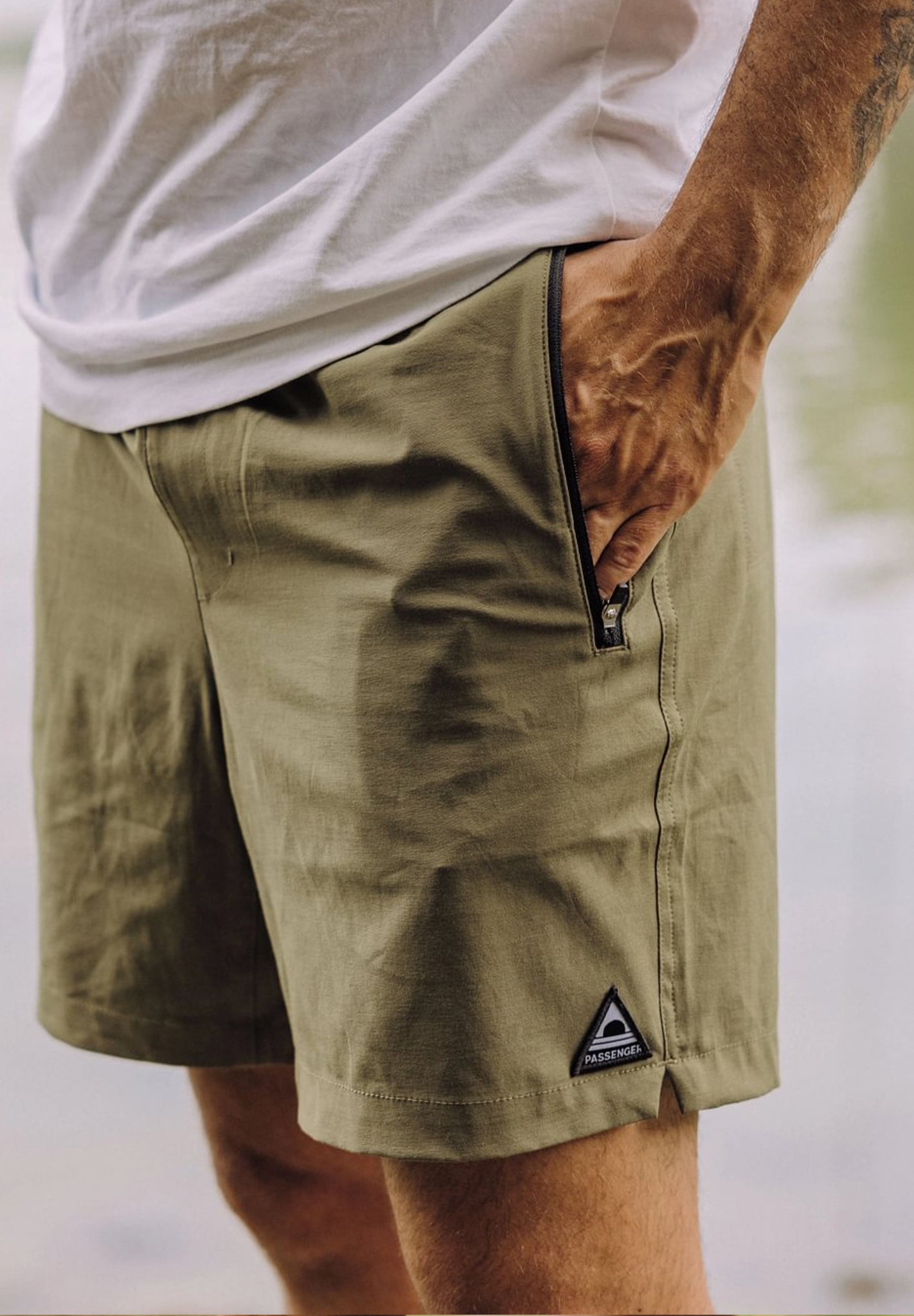 PASSENGER - Traveller Organic All Purpose Short - Khaki - BACKYARD