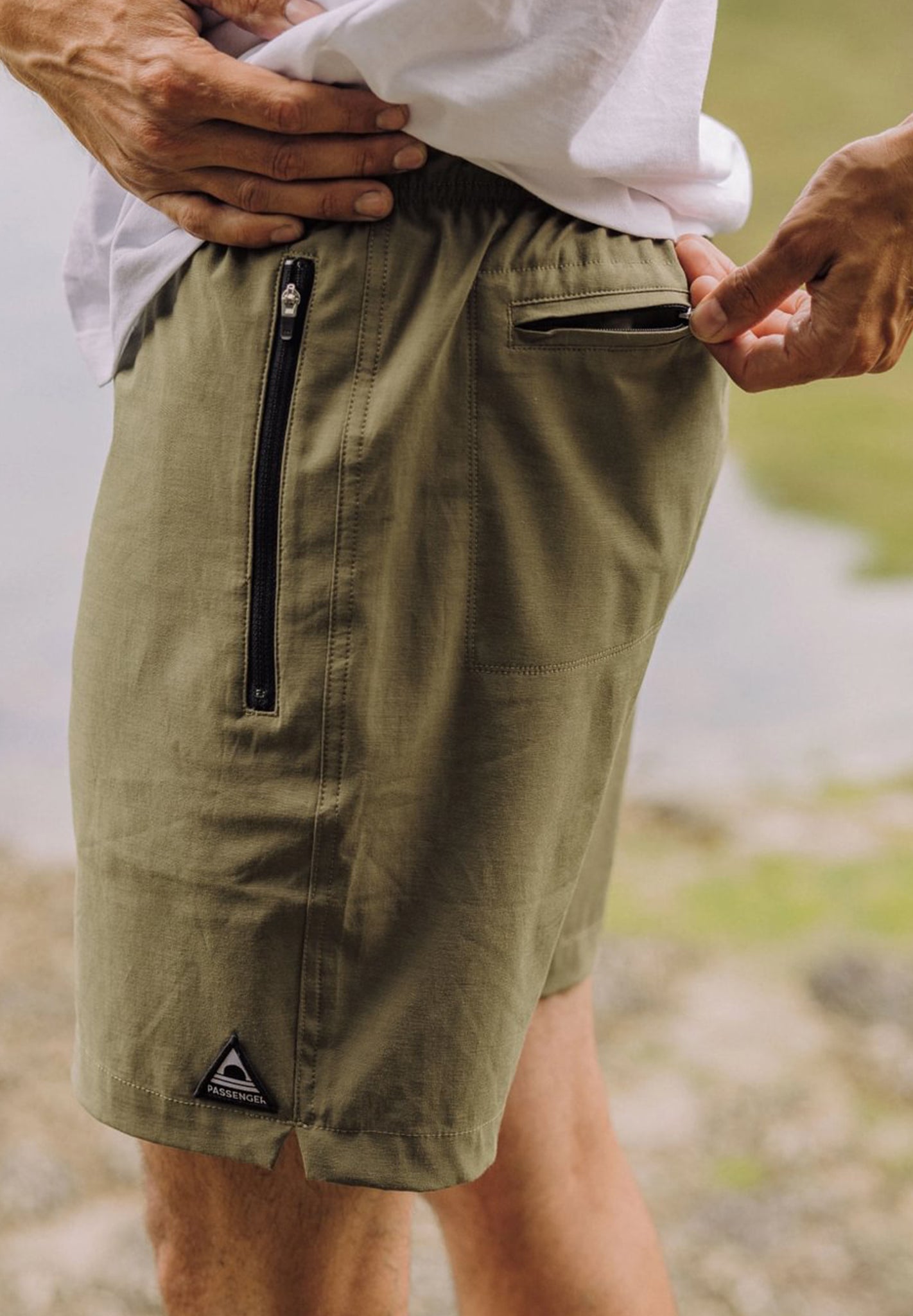 PASSENGER - Traveller Organic All Purpose Short - Khaki - BACKYARD