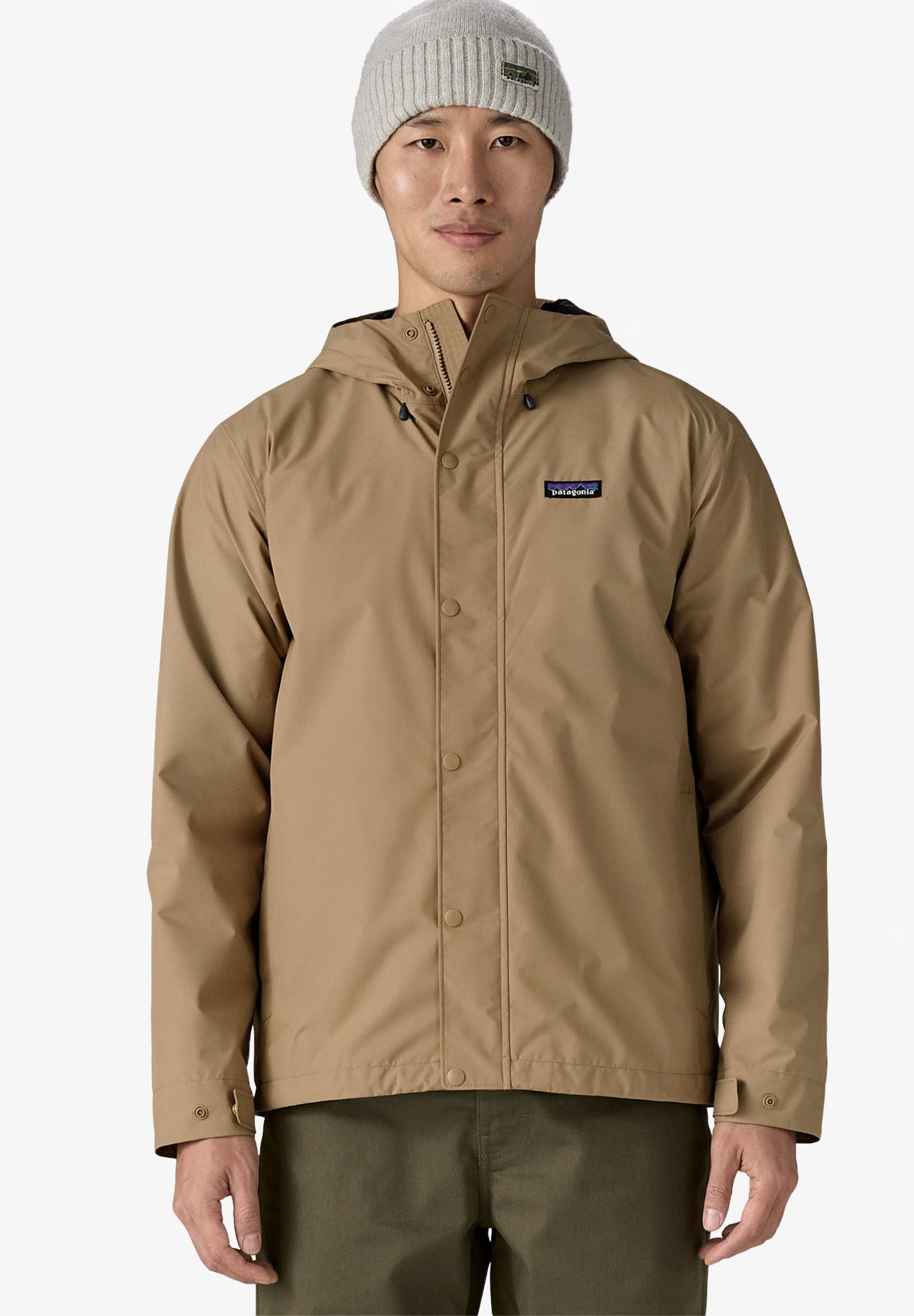 PATAGONIA - Men's Jackson Glacier Rain Jacket - Slab Khaki - BACKYARD