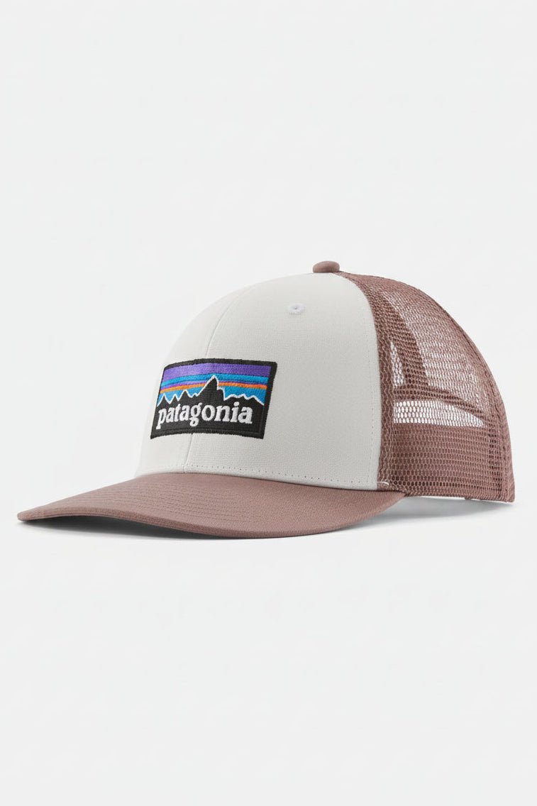 PATAGONIA-P-6 Logo Trucker Hat-Birch White-BACKYARD