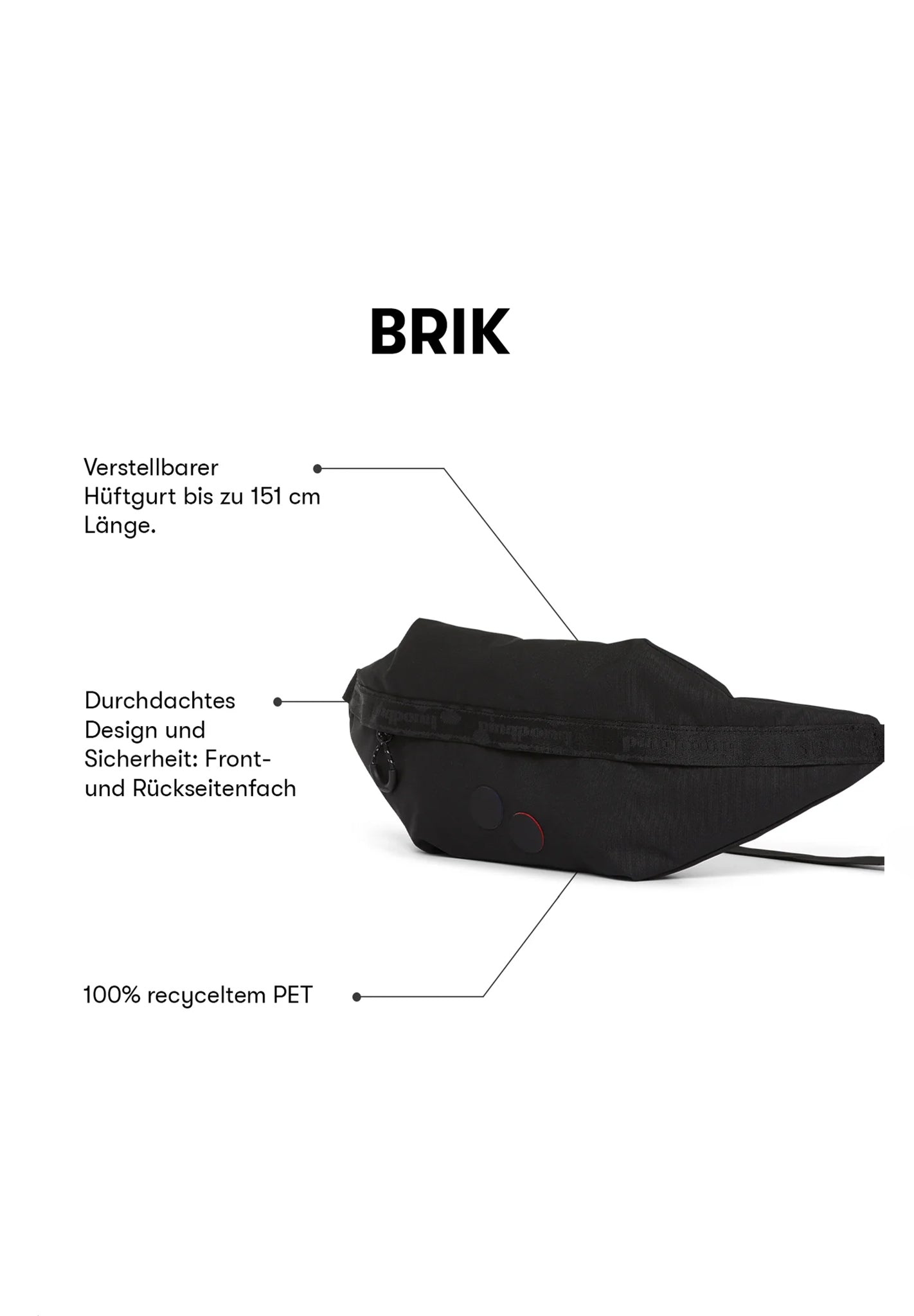 PINQPONQ - Brik Hipbag - Cliff Beige - BACKYARD