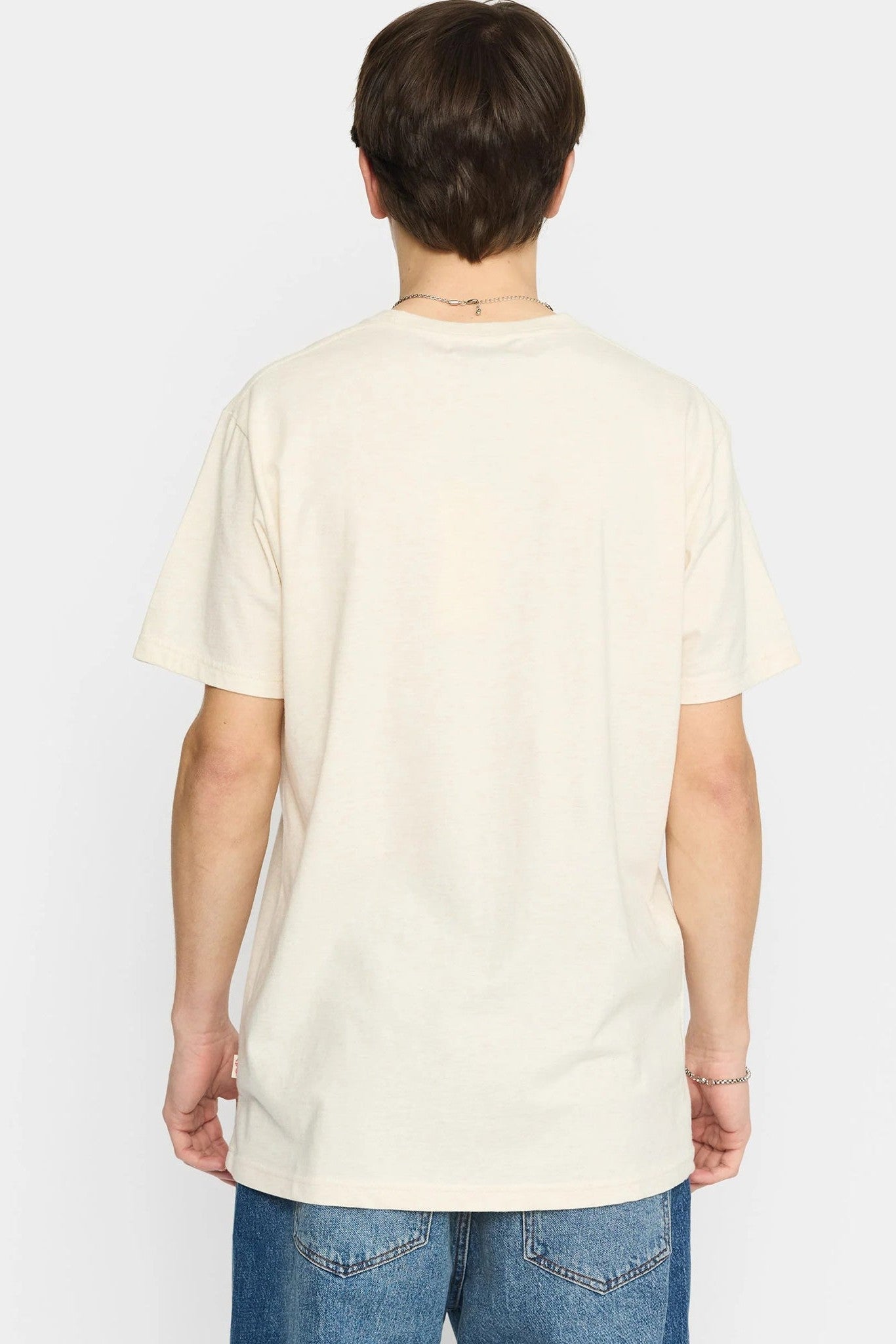 REVOLUTION - 1051 Regular T-Shirt - Offwhite Melange - BACKYARD