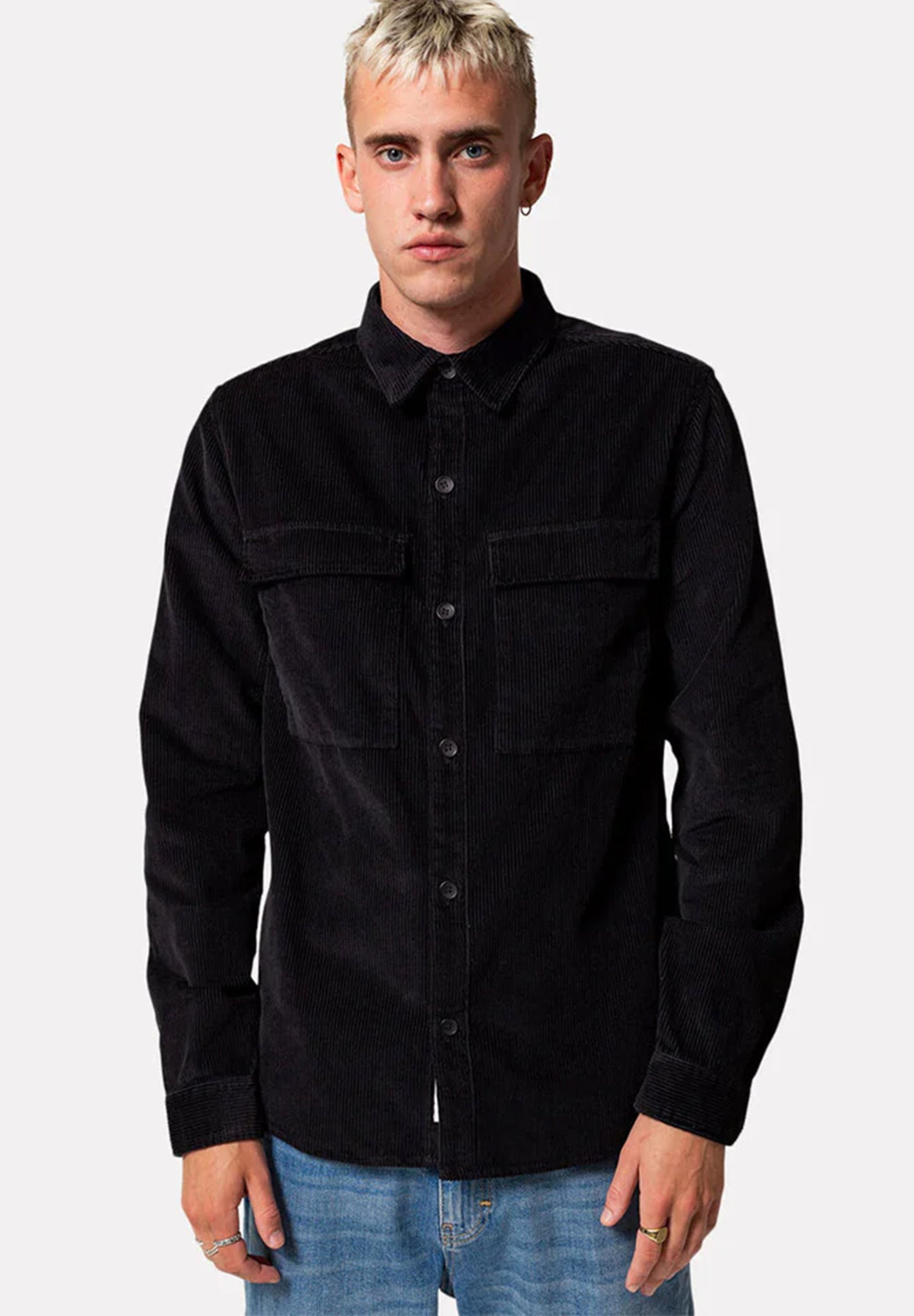 REVOLUTION - 3776 Utility Overshirt - Black - BACKYARD