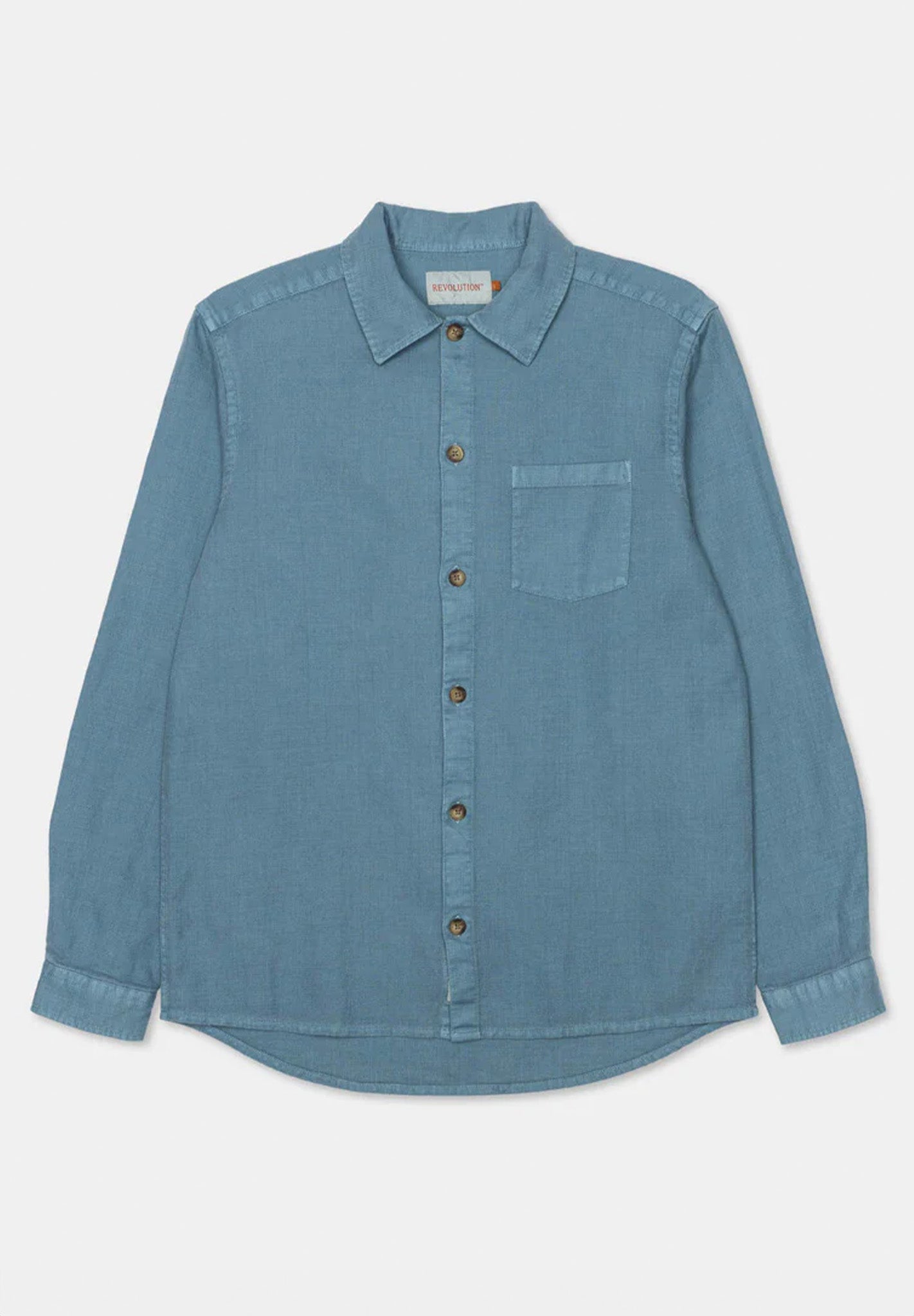 REVOLUTION - 3997 Casual Overshirt - Blue - BACKYARD
