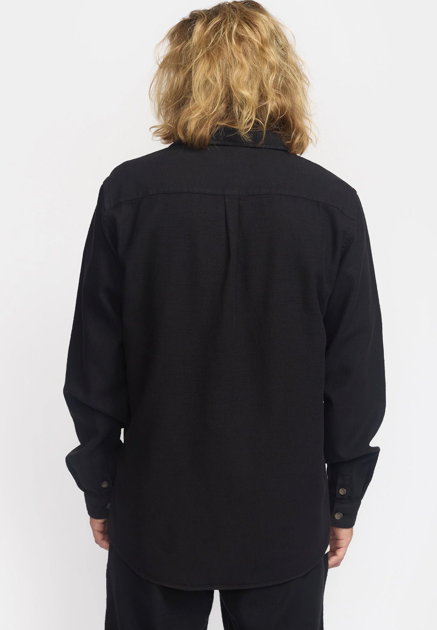 REVOLUTION - 3997 Casual Overshirt - Black - BACKYARD