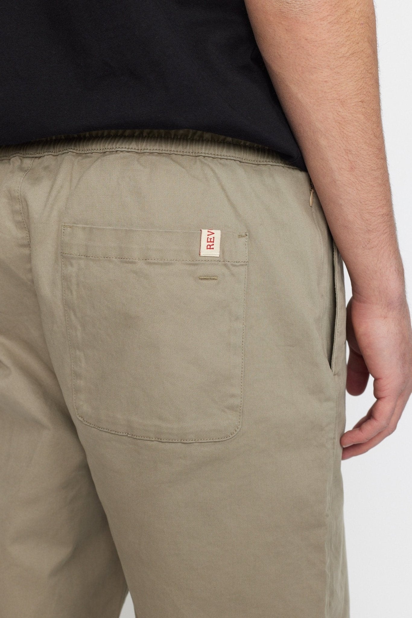 REVOLUTION-5871 Casual Trousers-Grey-BACKYARD