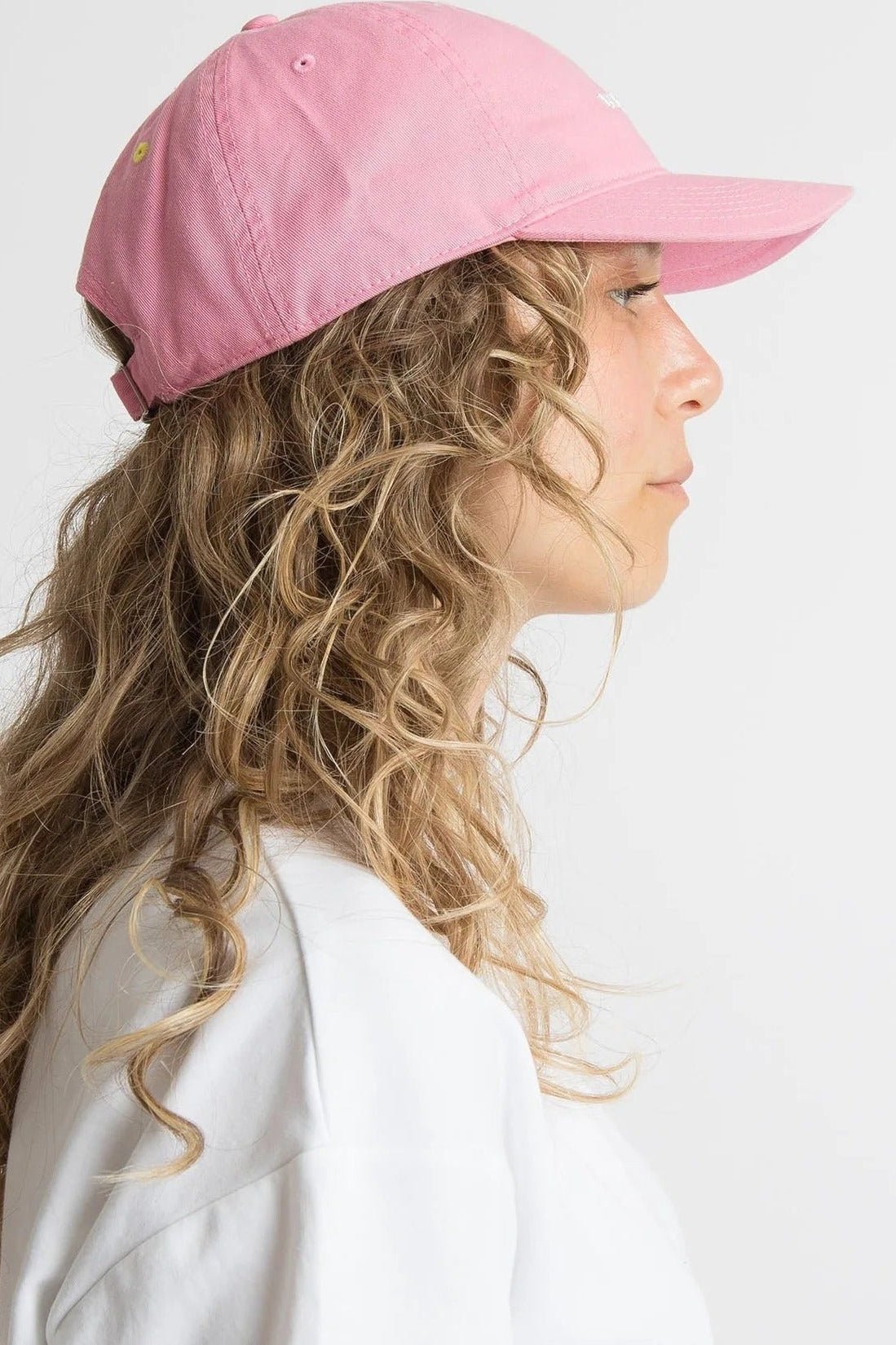 VIVI MARI-Cap Solid-Pink White-BACKYARD