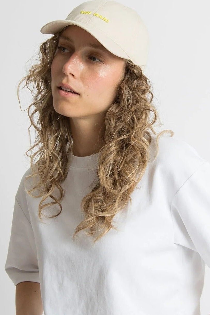 VIVI MARI-Cap Solid-Sand Yellow-BACKYARD