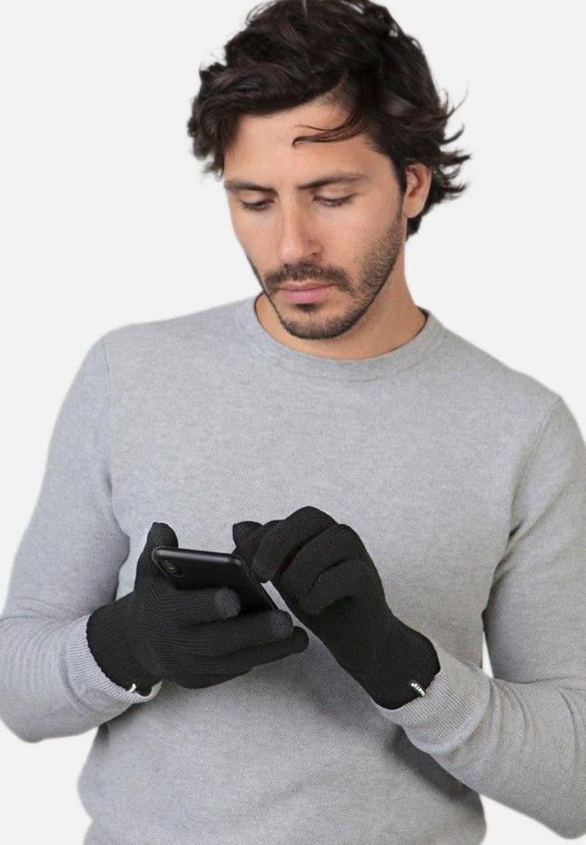 BARTS - Fine Knitted Touch Gloves - Black - BACKYARD