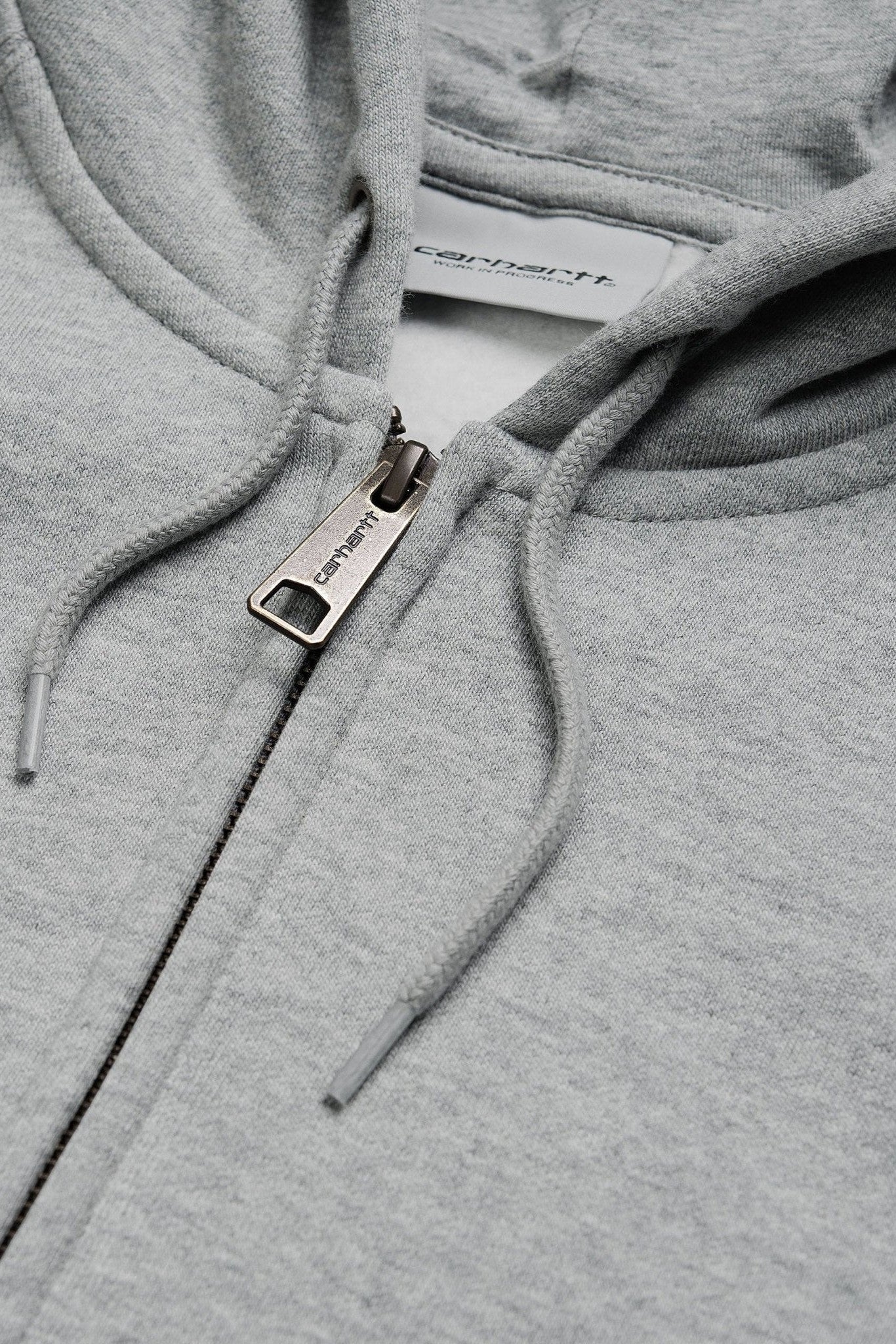 CARHARTT WIP - Hooded Chase Jacket - Grey Heather Gold - BACKYARD
