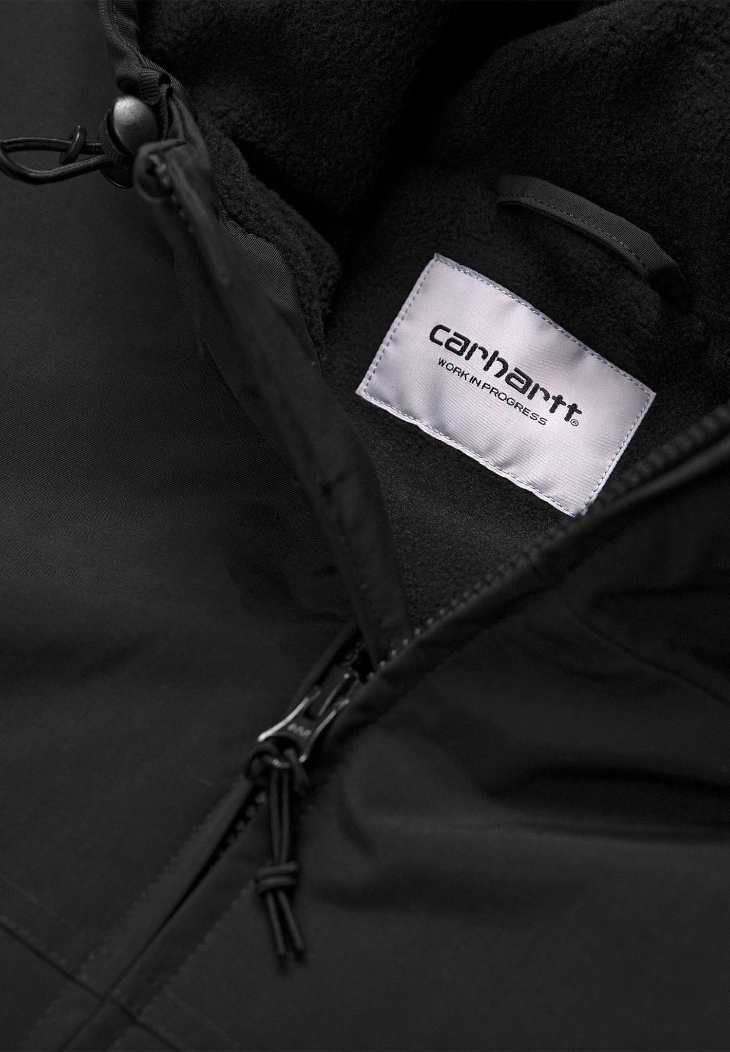 CARHARTT WIP - Hooded Sail Jacket Lined - Black White - BACKYARD