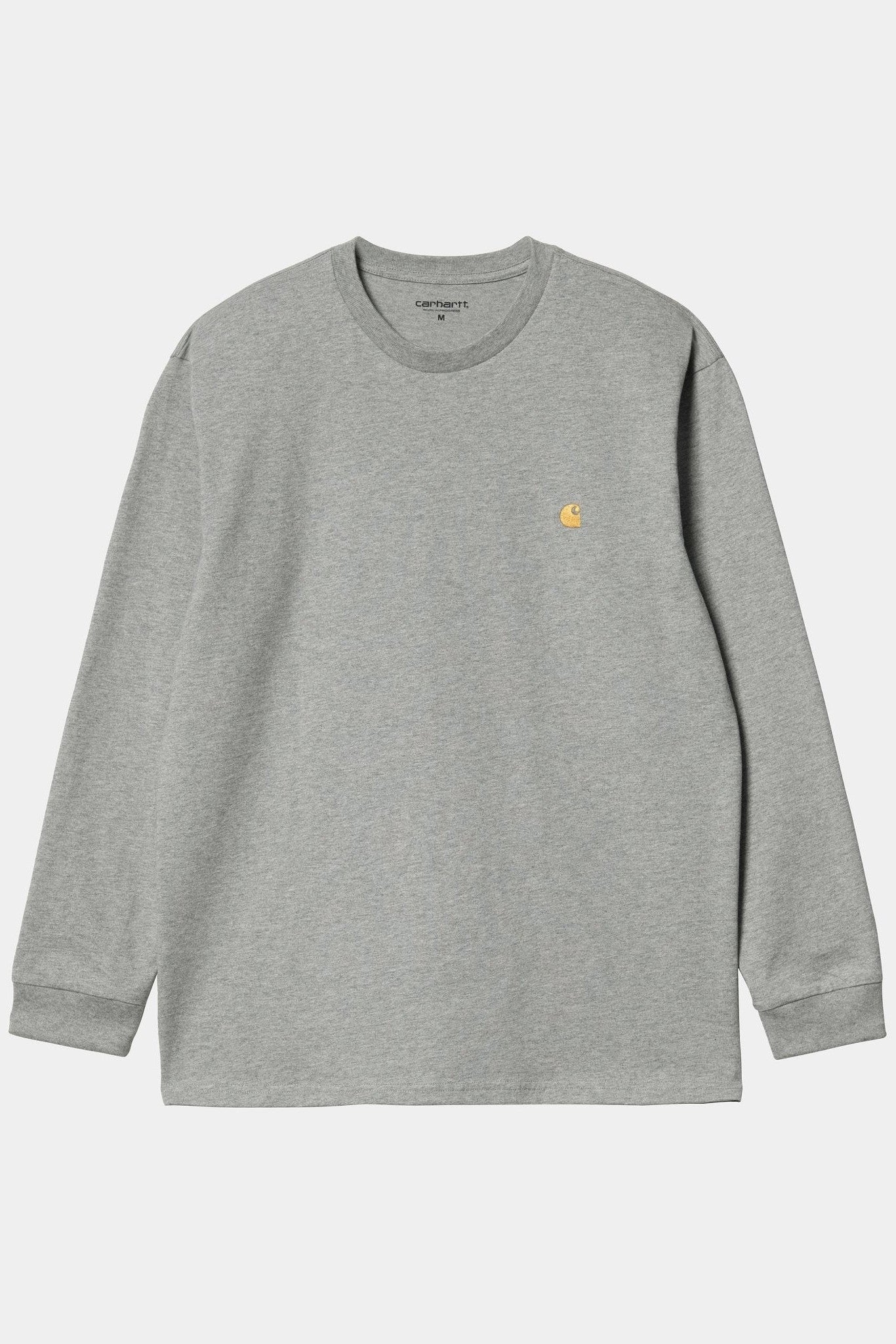 CARHARTT WIP - L/S Chase T-Shirt - Grey Heather Gold - BACKYARD